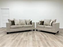 Load image into Gallery viewer, 110 2PC SOFA &amp; LOVESEAT W/ PILLOWS (8 COLORS)
