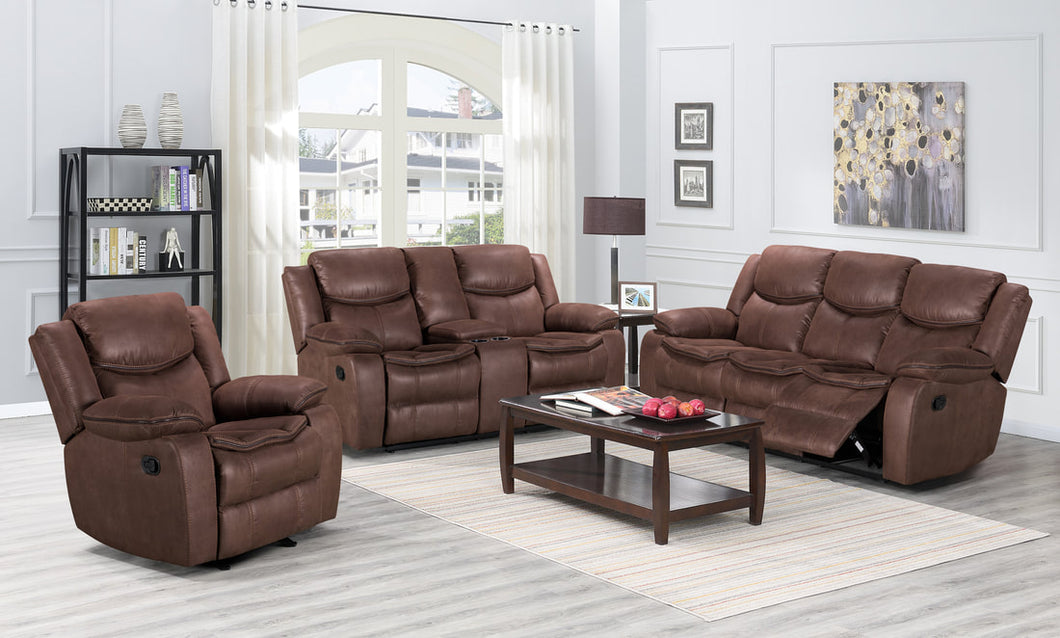 LEON 3PC RECLINING LIVING ROOM SET (2 COLORS)