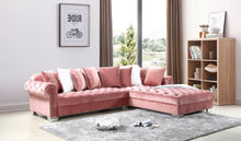 Load image into Gallery viewer, LONDON VELVET OVERSIZED SECTIONAL W/ PILLOWS (4 COLORS)
