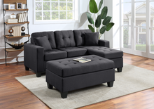 Load image into Gallery viewer, NAOMI LINEN REVERSIBLE SECTIONAL &amp; OTTOMAN (3 COLORS)
