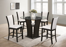 Load image into Gallery viewer, ORLANDO GLASS 5PC COUNTER HEIGHT DINING SET

