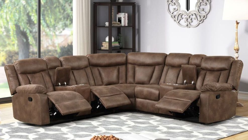 RIO BROWN RECLINING SECTIONAL