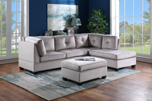 Load image into Gallery viewer, SIENNA VELVET SECTIONAL &amp; OTTOMAN (5 COLORS)

