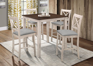 TAHOE 5PC COUNTER HEIGHT DINING SET (3 COLORS)