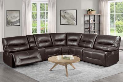 DYERSBURG 6PC POWER RECLINING SECTIONAL