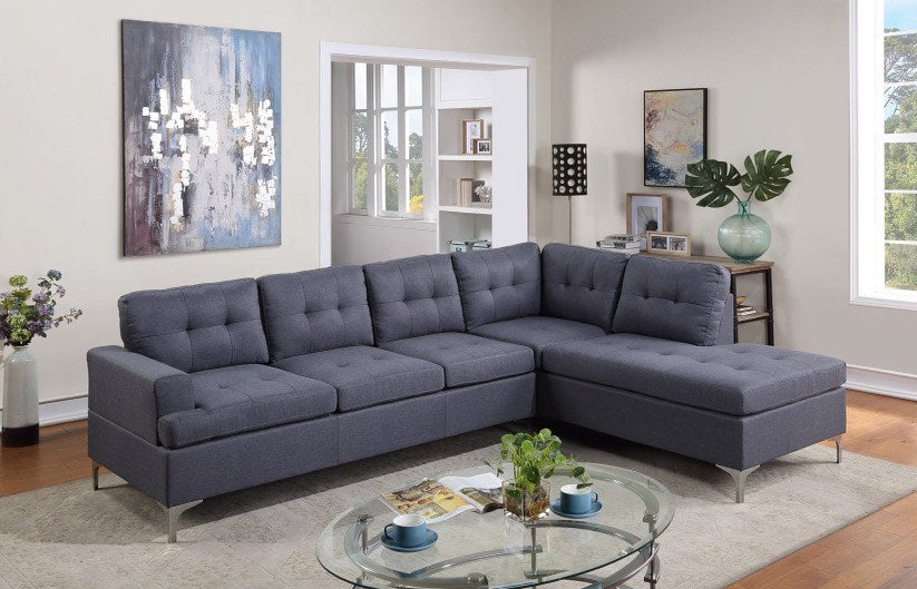VINTAGE LINEN GREY SECTIONAL