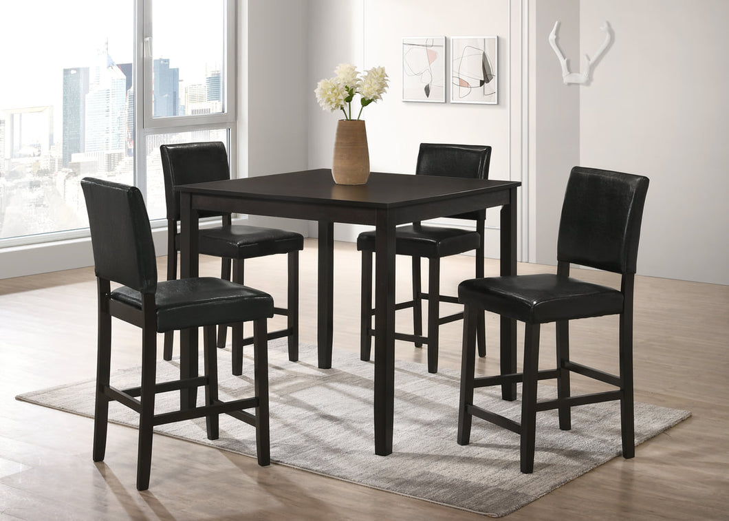 WINNER 5PC COUNTER HEIGHT DINING SET (2 COLORS)