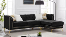 Load image into Gallery viewer, ZIA VELVET SECTIONAL W/ PILLOWS (3 COLORS)

